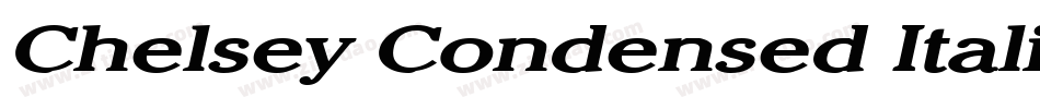 Chelsey Condensed Italic字体转换